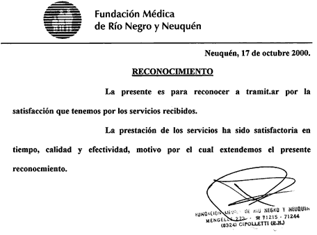 Certificación de la Fundación  Médica...